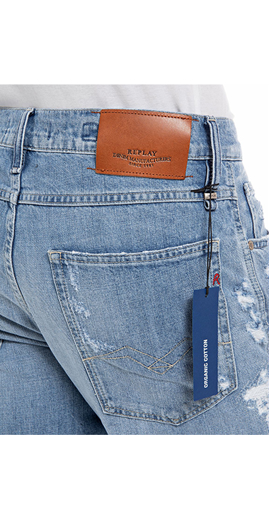 リラックステーパード SANDOT Aged Eco 20Yearインディゴデニム 詳細画像